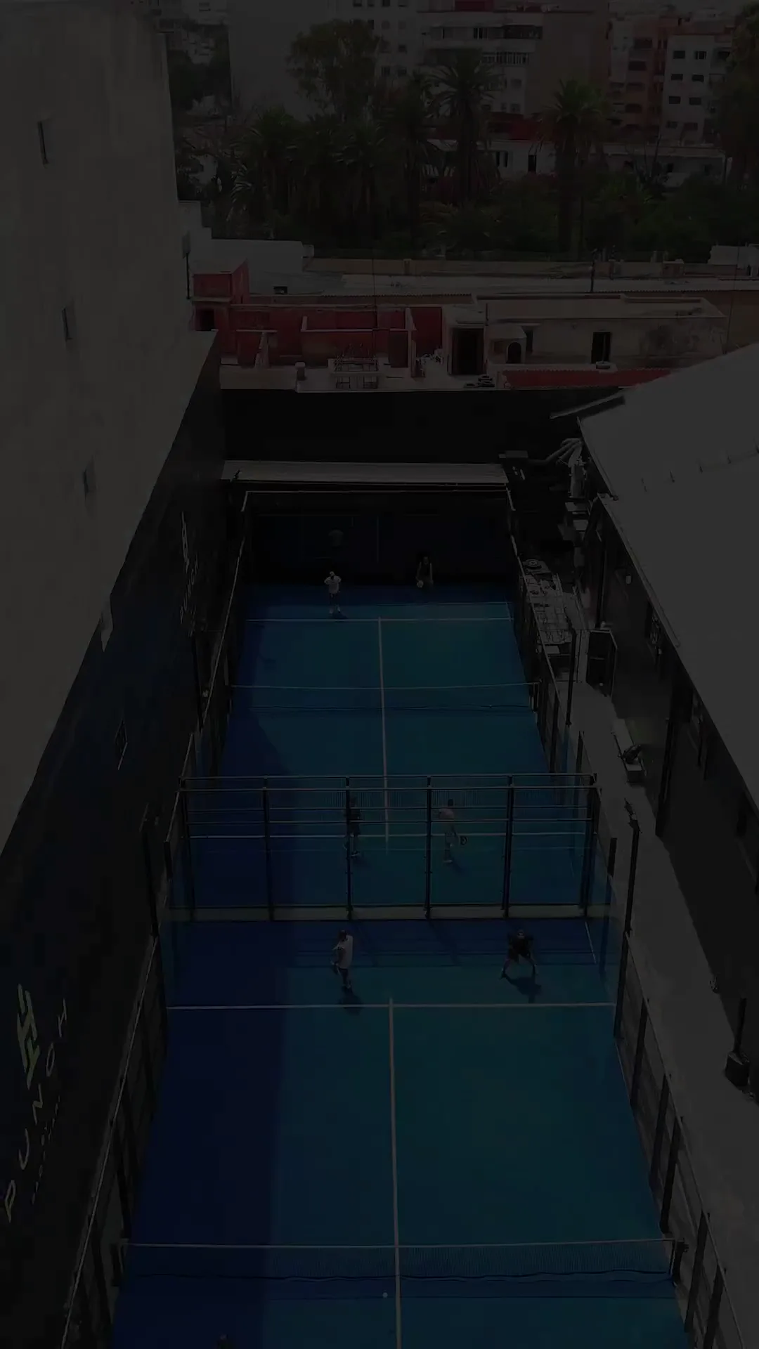 Vue aérienne des terrains d’entraînement Punch